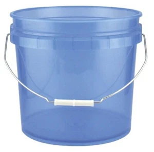 Leaktite 003G1TBL010 See Through Blue 3-1/2 Gallon Plastic Paint Pail / Bucket - Picture 1 of 3