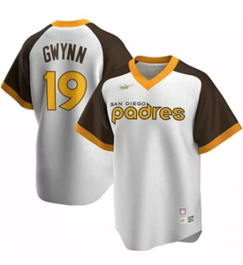 Nike MLB San Diego Padres Tony Gwynn #19 Cooperstown Collection Jersey Men's XL - Picture 1 of 6