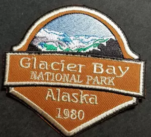 GLACIER BAY Alaska National Park Embroidered Patch approx 3.5X3.5" - Picture 1 of 2