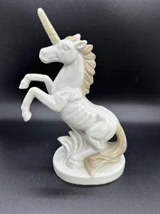 Rosenthal Netter Unicorn Figurine White Porcelain Leaping Horse Statue Taiwan S8 - Picture 1 of 6