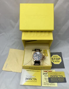 Invicta Russian Diver Model 1972 Watch Special Edition Black Carbon Fibre Dial - Picture 1 of 12