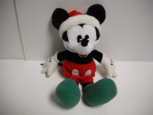 Gund Christmas Mickey Mouse 14.5" Plush W/ Santa Hat and Green Shoes Rare VHTF! - Picture 1 of 6