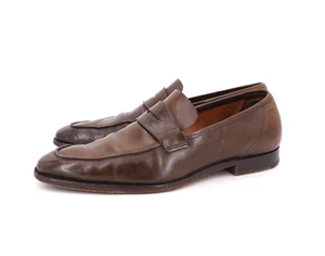 $1350 | CROCKETT & JONES GEORGE CLEVERLEY US 8.5 UK 7.5 E BROWN SHELL CORDOVAN - Picture 1 of 24