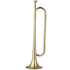 18.7 Inch C Bugle Call Brass Trumpet Cavalry Horn For School Band M6n2