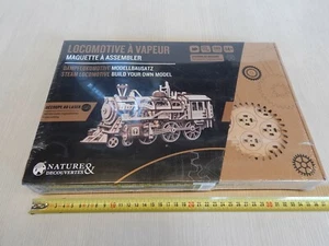 MODELL DAMPFLOK nature & decouvertes HOLZBAUSATZ NEU - Bild 1 von 5