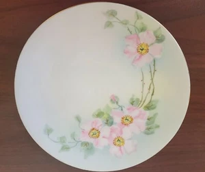Antique Floral Plate Hand Painted Bavaria Favorite Linda 6.75" Gold Detail - Picture 1 of 12