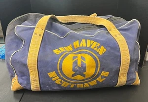 NEW HAVEN NIGHTHAWKS COSBY EQUIPMENT BAG ORIGINAL #22 BLAINE STOUGHTON? - Picture 1 of 8