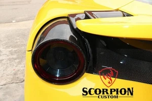 Fit For Ferrari 488 Tail Light Lamp Carbon Fiber Cover - Picture 1 of 7