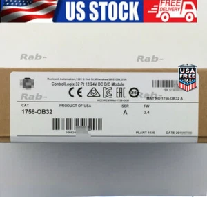 New Factory Sealed AB 1756-OB32 SER A ControlLogix 32 Point D/O Module 1756OB32 - Picture 1 of 2