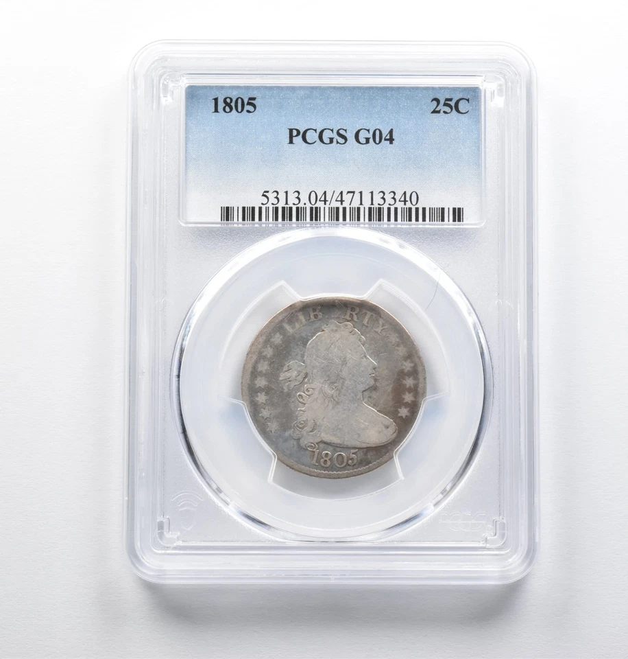 G04 1805 Draped Bust Quarter PCGS - Looks Nicer Than G! *0825 - Image 1 of 3