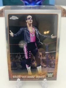 2015 WWE Topps Chrome Refractor Bret "The Hitman" Hart #79 - Imagen 1 de 2