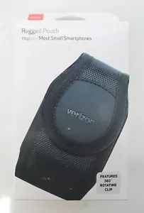 Verizon Rugged Pouch RUGBAGLGBLK3 Durable Nylon- Rotating Clip- Fits Most - Picture 1 of 2