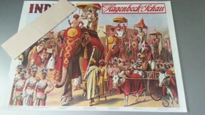 INDIEN Gustav Hagenbeck Schau Nostalgie Poster - Bild 1 von 17