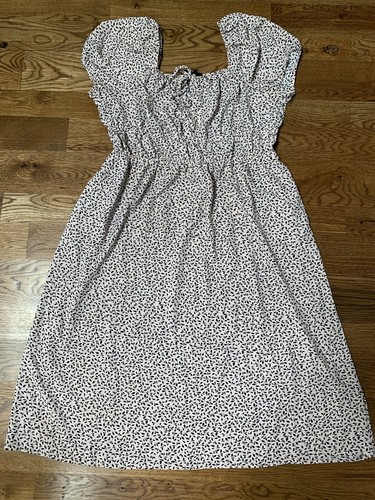 VETEMENTS Abito manica corta WHO WHAT WEAR malva ROSA E NERO Taglia XXL Nuovo con etichette