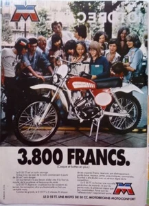 CYCLO D55 TT MOTOBECANE / MOTOCONFORT: PRESSEAUSSCHNITT 1 SEITE 1976 / CLIPPING - Bild 1 von 1