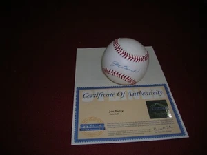 JOE TORRE SIGNED MLB RAWLINGS OFFICAL BASEBALL STEINER CERT & CARD N.Y. YANKEES - Picture 1 of 3