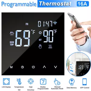 WIFI UP-Thermostat Fußbodenheizung Raumthermostat LCD Touch Heizungsthermostat - Bild 1 von 11