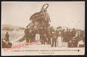 ag1132 - CARTOLINA D'EPOCA - Genova - Sindaco al Monumento dei Mille a Quarto - Picture 1 of 1