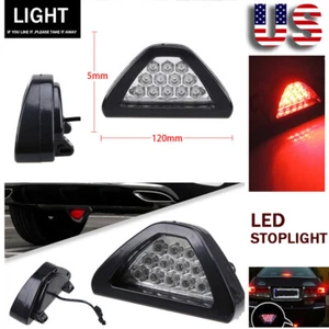 Universal 3rd F1 12 LED Strobe Rear Bumper Tail Brake Stop Light Fog Lamp White - Picture 1 of 7