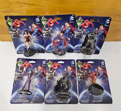 Lote de 6 figuras de DC Comics postura de batalla Batman Joker Flash Wonder Woman Super Foto 1 de 4