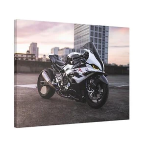 BMW Inspired S1000RR High Resolution Museum Quality Horizontal Canvas Print #034 - Picture 1 of 10