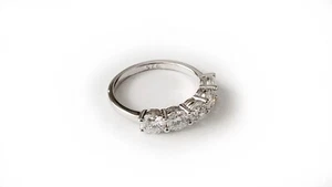 2.00 Carat Moissanite Wedding Anniversary Band Ring Charles and Colvard - Picture 1 of 7