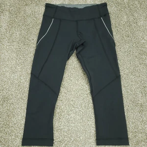 Lululemon Leggings Damen Größe 4 schwarz FAST AS LIGHT CROP hohe Reißverschlusstaschen - Bild 1 von 18