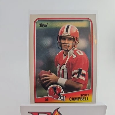 1988 Topps - #384 Scott Campbell Atlanta Falcons - Image 1 of 4