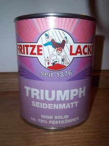 hochwertiger Qualitäts-Emaill-Lack von Fritze Lacke Triumph gelb matt,neu,  - Bild 1 von 1