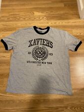 Funko Xmen Marvel Professor X School For Gifted Youngsters Grey Ringer Shirt XXL