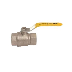 JBS Ball Valve Full Bore On/Off 316 Stainless Steel PN25 1" Yellow - Picture 1 of 7
