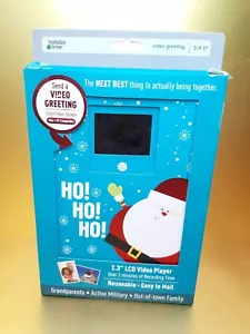 Video Christmas Card Recordable Greeting 2 min 2.3" LCD Video Player Reusable - Picture 1 of 12