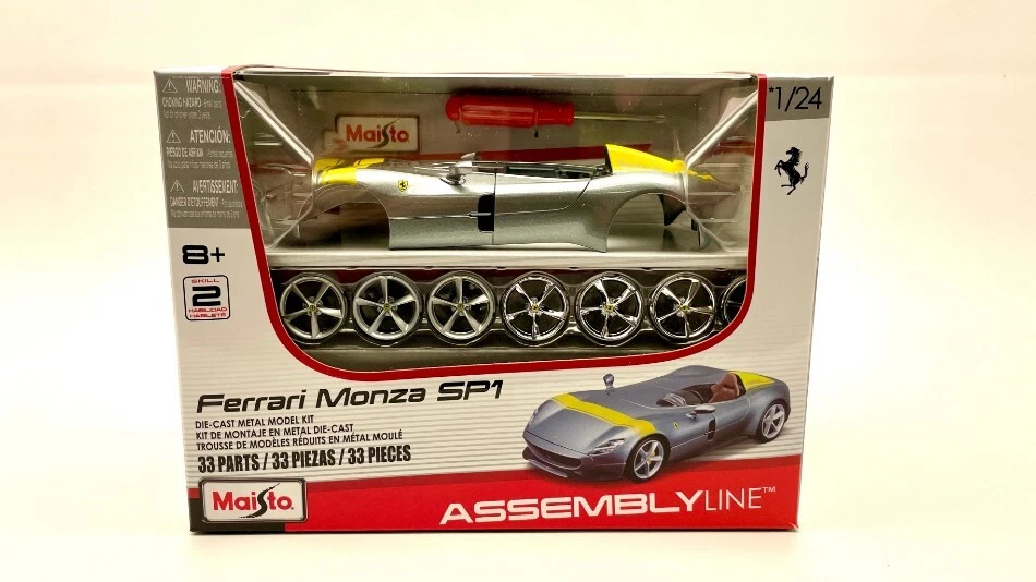 Modellino auto model kit di montaggio Maisto FERRARI MONZA scala 1:24 modellismo - Immagine 1 di 1
