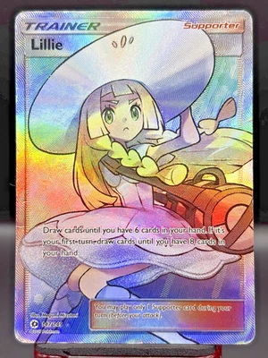 Lillie - 147/149 - Full Art Ultra Rare SM Base Set English Pokemon Holo MP - Image 1 of 4
