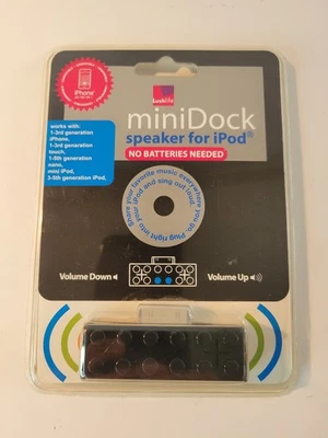 iPod Building Block Speaker Mini Dock Amplifier Black New in Package Lush Life - Image 1 of 3