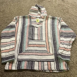 Iguana Jack Baja Hoodie Decke Pullover Festival Southwestern Mexico XL - Bild 1 von 8