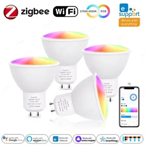 5W GU10 Bulb Smart RGB LED Dimmable Light WiFi/Zigbee Color Changing APP Control - Picture 1 of 29