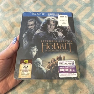 NEW** The Hobbit: An Unexpected Journey Extended Edition 3D SteelBook Blu-Ray - Picture 1 of 8