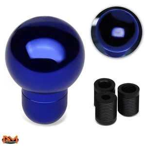 MT/Manual Transmission Aluminum Round Ball Style Interior Shift Knob 70mm Blue - Bild 1 von 3