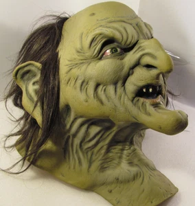 Joe Lester Halloween Maske Kobold Hexe LOTR FX Latex Blind Eye Monster Vintage Kunst - Bild 1 von 24