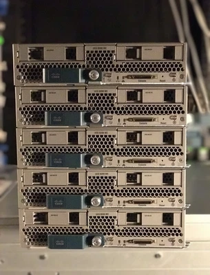 Cisco B200 M3 Two E5-2680 128GB Ram Blade Server 2x 300GB 10K VIC1240 - Image 1 of 4