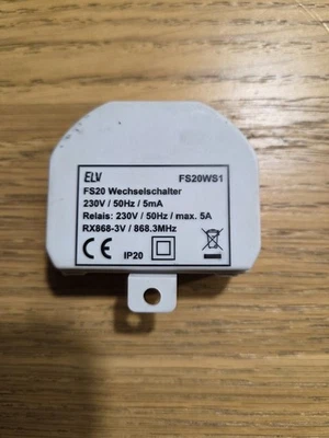 ELV FS20 WS1 Wechselschalter 1-Kanal - Bild 1 von 2
