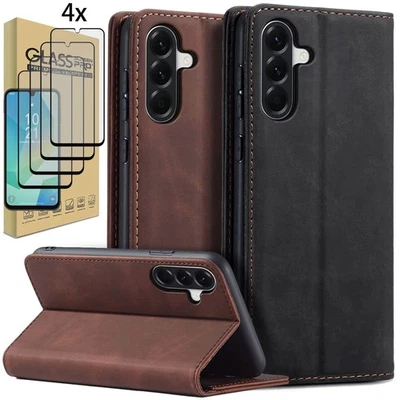 Funda tipo billetera abatible para Samsung Galaxy A26 A06 A36 A56 5G cubierta magnética de cuero Foto 1 de 4