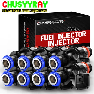 8pcs Fuel Injectors For Chevy Silverado 1500 5.3L GMC 2008 2007 2009 12580681 US - Image 1 of 4