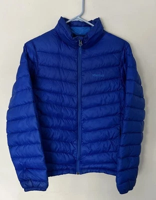 Marmot Jacket Women Blue 700 Fill Down Puffer Quilted Full Zip Insulated Medium - Image 1 of 4