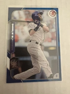 2015 bowman blue Charlie Blackmon  Colorado Rockies  1.00 Shipping  100/150 - Picture 1 of 3
