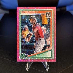 2025 Panini Donruss Rated Prospects Bryce Eldridge #185 Pink Velocity /79 - Foto 1 di 5