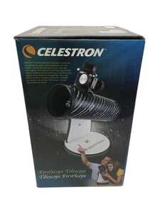 Celestron FirstScope Tabletop Reflector Telescope Accessories Boxed Star Gazing - Picture 1 of 8