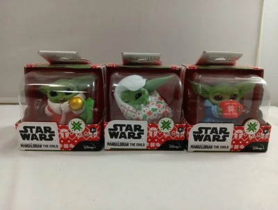 Star Wars Mandalorian EL NIÑO (Baby Yoda) ¡Colección HOLIDAY BOUNTY! ¡JUEGO DE 3! Foto 1 de 4