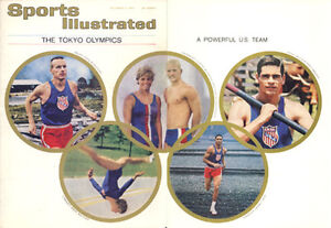 1964 Tokyo Olympics Burleson Walther DeVarona No Label Fold Sports Illustrated